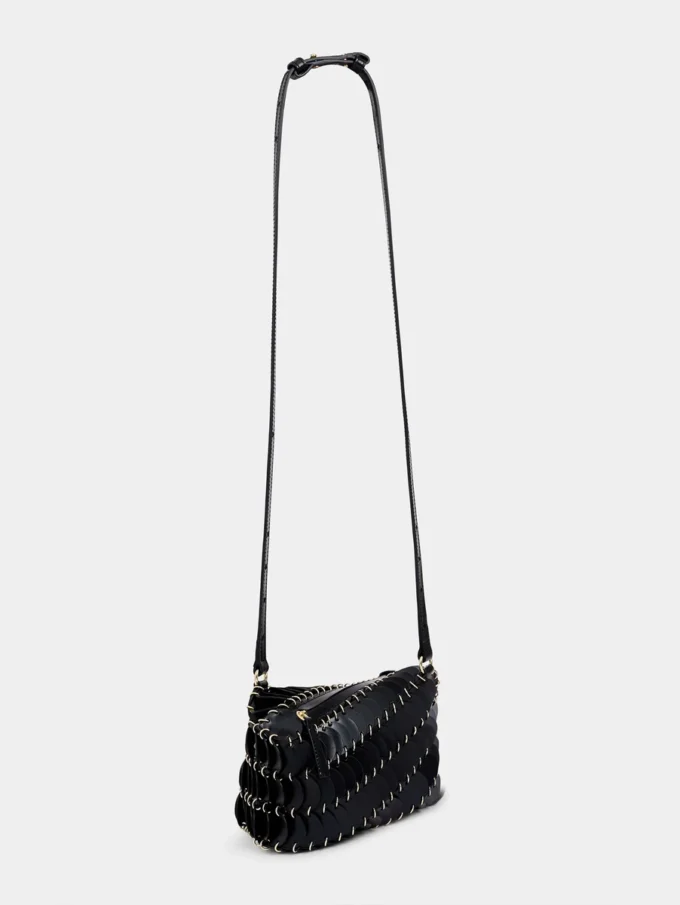 Svart Paco crossbody-veske i skinn