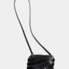 Svart Paco crossbody-veske i skinn
