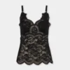 Svart tank-top i blonder