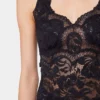 Svart tank-top i blonder