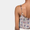 Tanktop i trykt sateng