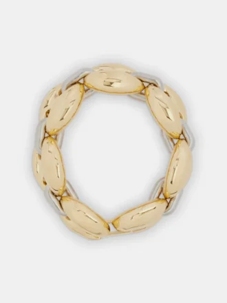 Åtte tykke tofargede armbånd