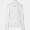 Turtleneck-top i børstet strikk