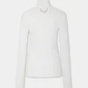 Turtleneck-top i børstet strikk