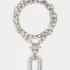 XL Link strass halskjede