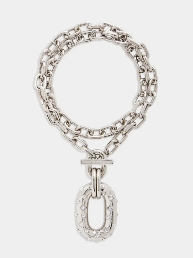 XL Link strass halskjede